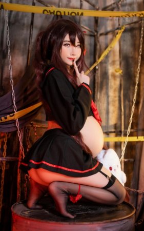 Sally dorasnow Genshin impact-Hu Tao-Cosplayer pregnantAI - Page 26