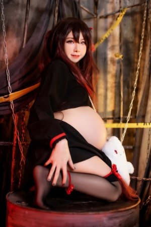 Sally dorasnow Genshin impact-Hu Tao-Cosplayer pregnantAI - Page 35