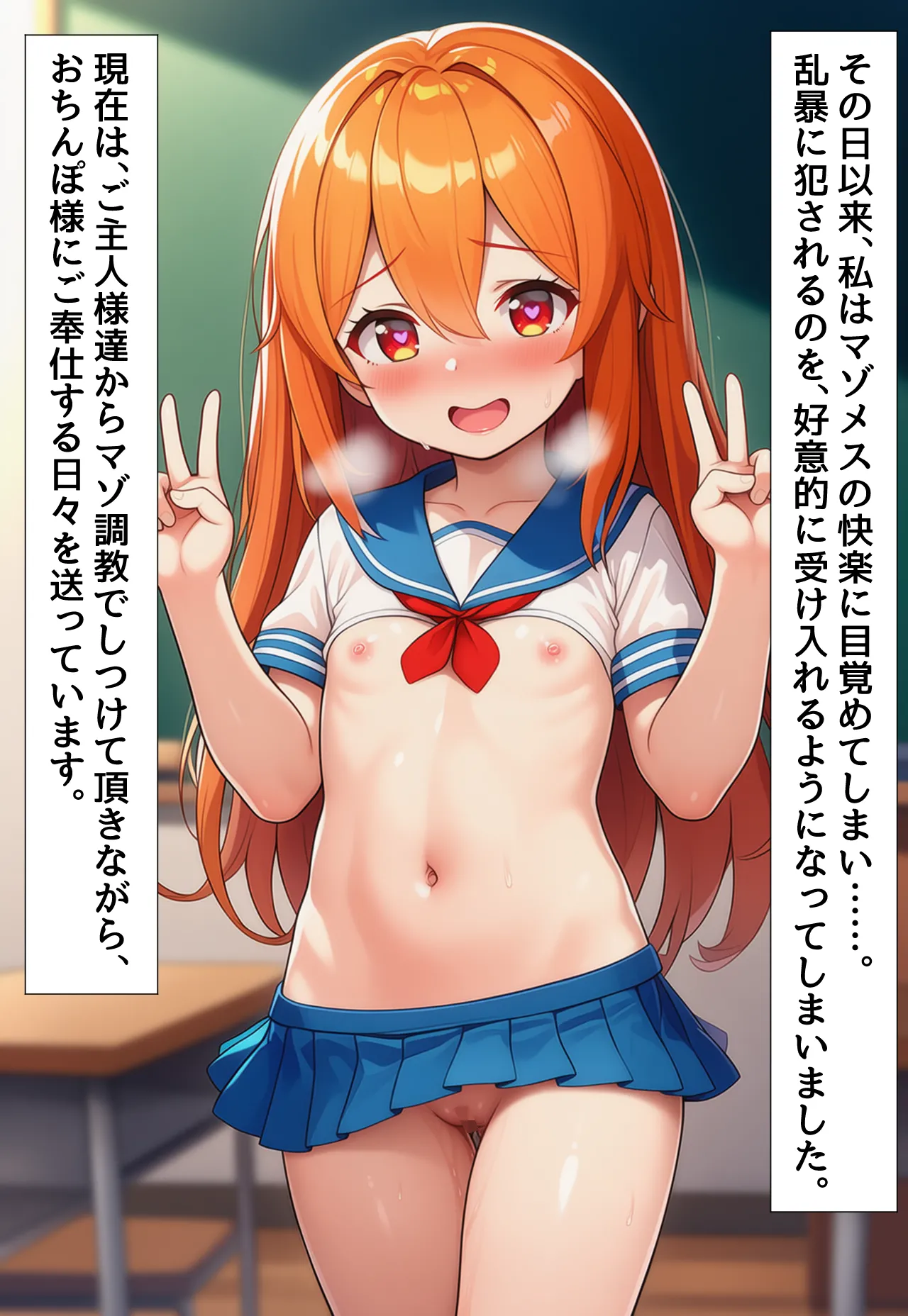 saltワークス つるぺたっ子女体化性奴調教友達たちに無理やり犯されて肉オナホマゾ開花しちゃう性転換ひよこ女子ちゃんの話 - Image 45