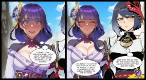 SAMSARA_AI Raiden Shogun Blacked Comic Revamp - Page 134