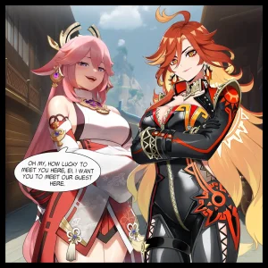 SAMSARA_AI Raiden Shogun Blacked Comic Revamp - Page 26
