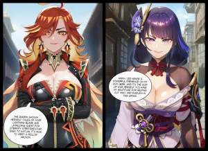 SAMSARA_AI Raiden Shogun Blacked Comic Revamp - Page 28