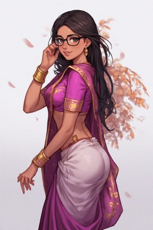 Sarah the sexy indian princess shows off her stunn...