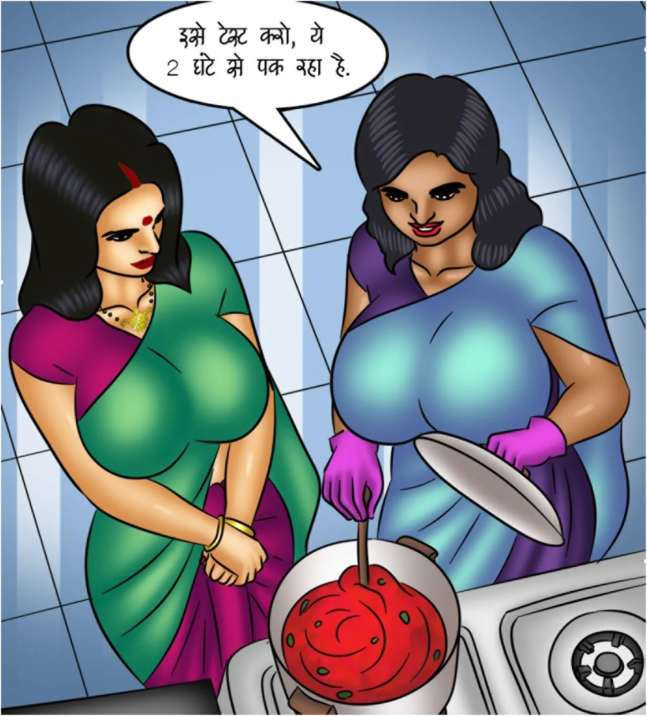 Savita Bhabhi Episode 117 The MILF Next Door Hindi - Image 42
