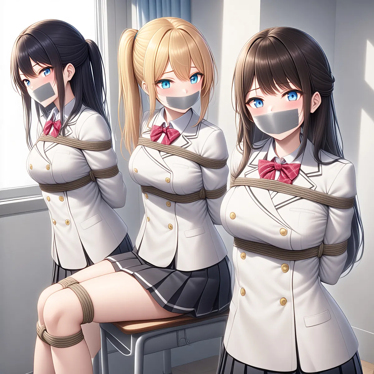 School Girls Bondage - Image 40