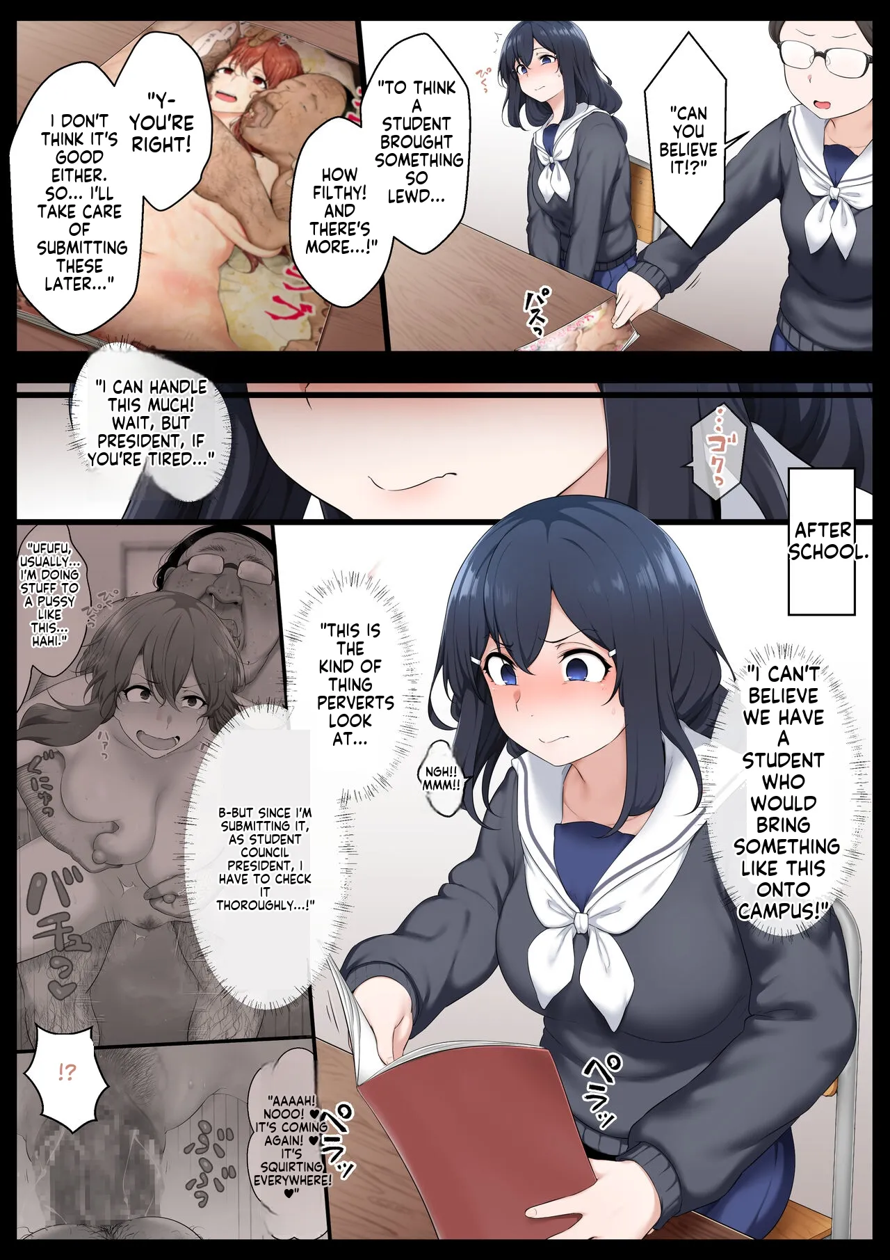 Semakute Kurai Kyouan Re. Bishoujo Seitokaichou o Seibyou Mochi no Owakon Onna ni Otosu Hanashi 2 English MTL - Image 5