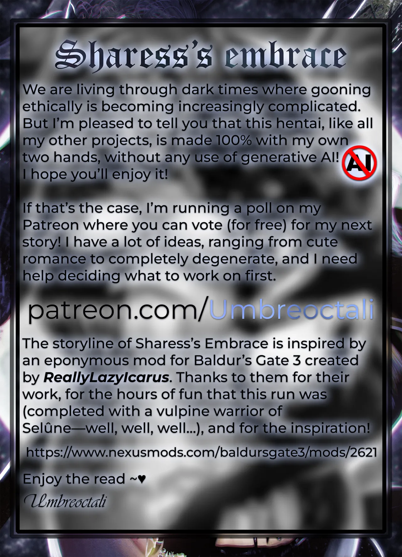 Sharesss Embrace by UmbreoctaliAn erotic story set in the universe of Dungeons Dragons English - Image 2
