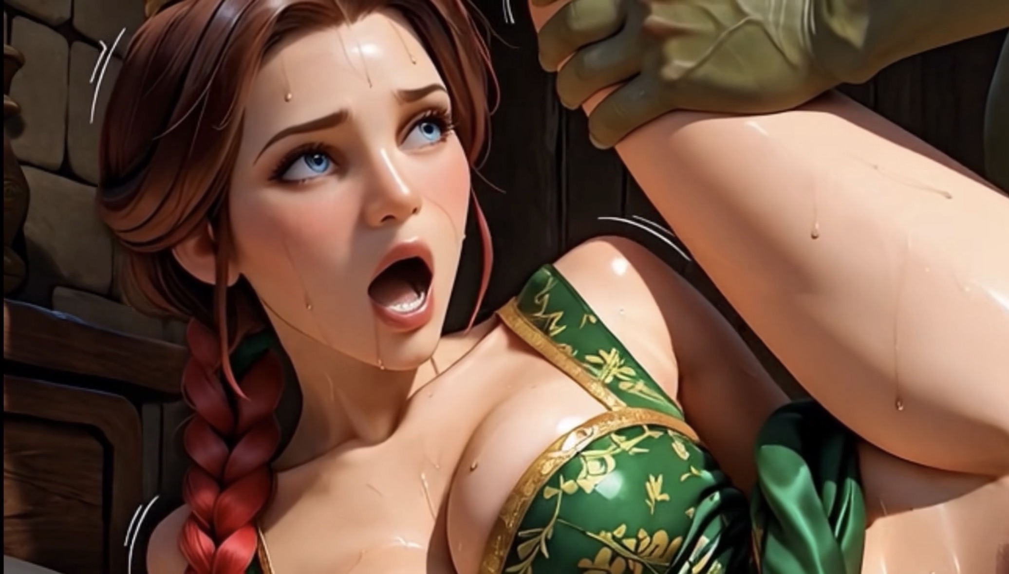 Shrek fucks Fiona with a huge dick in the castle - 61 Pics - Image 6