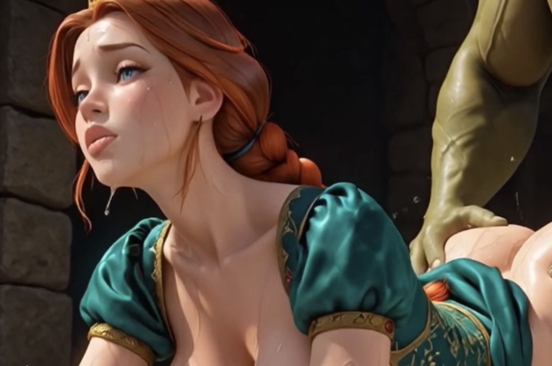 Shrek fucks Fiona with a huge dick in the castle - 61 Pics - Image 60