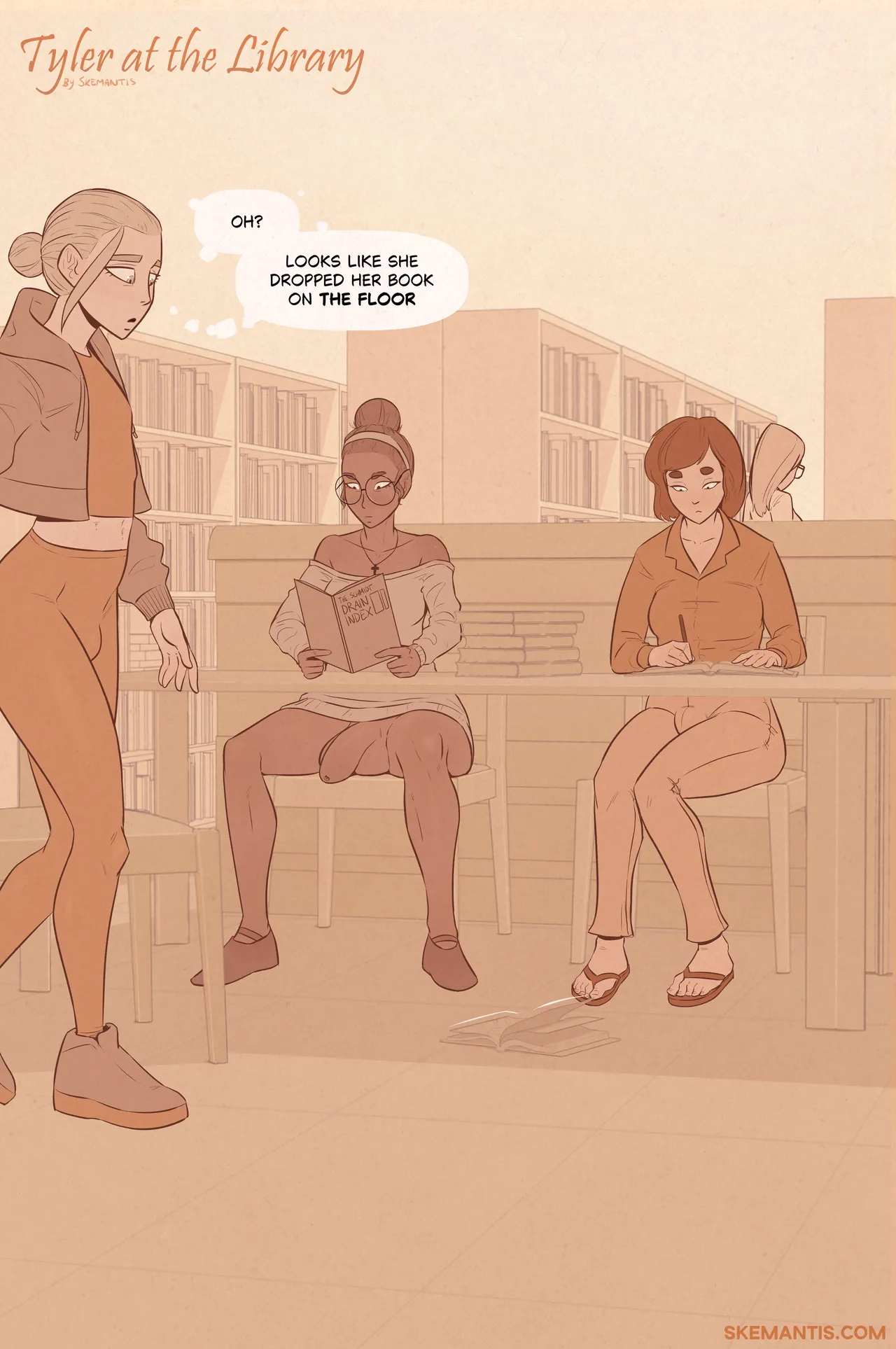 Skemantis Tyler at the library - Image 1