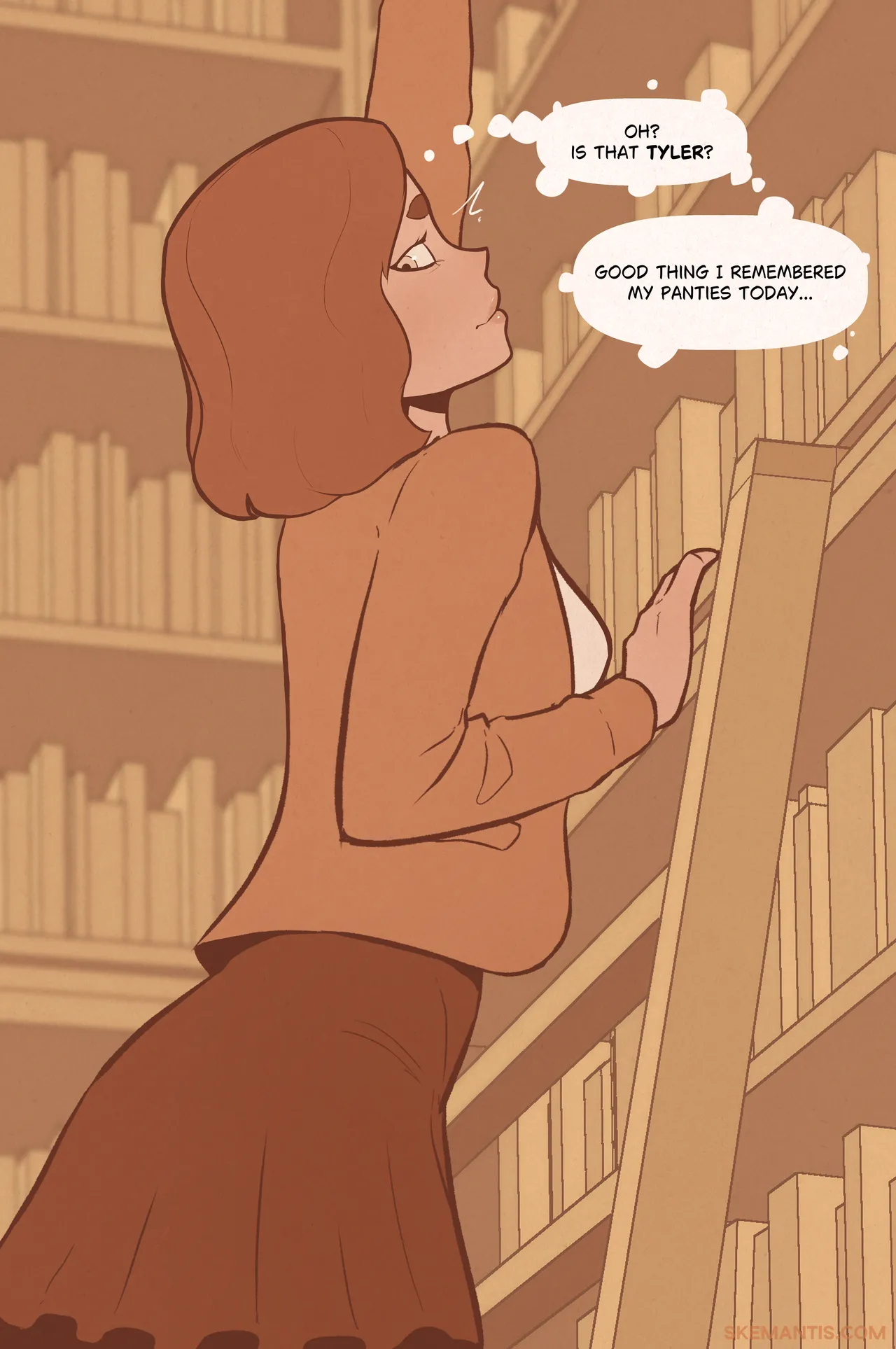 Skemantis Tyler at the library - Image 21