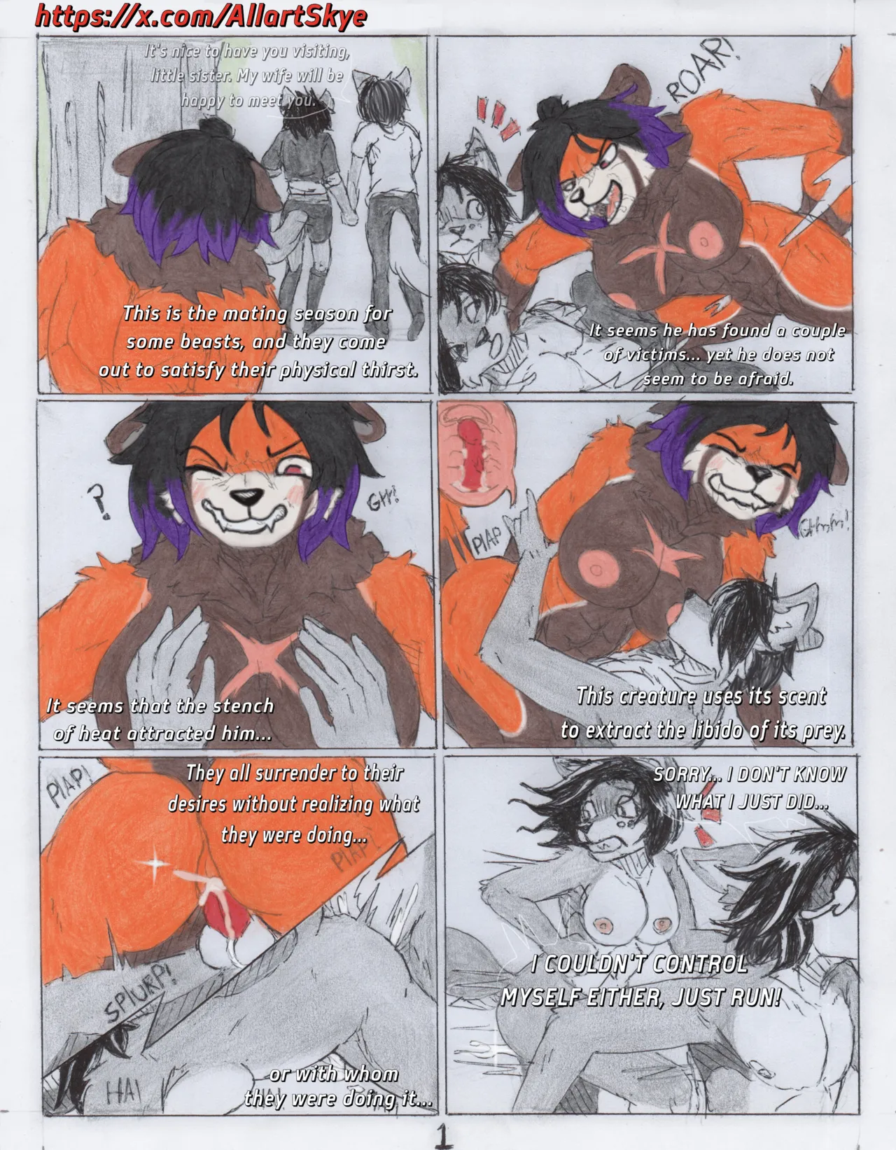 Skyethefurry no canon comics ENG - Image 1