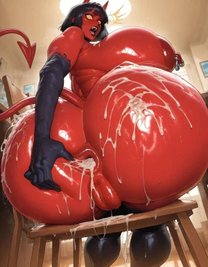 SlutCentralAI Futanari Demon girl OC - Page 130