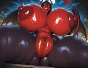 SlutCentralAI Futanari Demon girl OC - Page 64