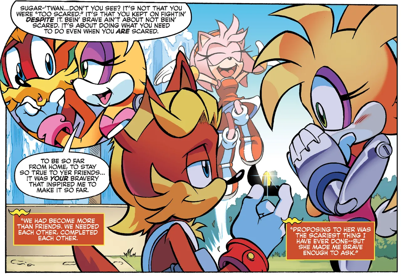 Sonic the Hedgehog IDW Archie Amy Rose Uncensored Panels - Image 6