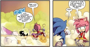Sonic the Hedgehog IDW Archie Amy Rose Uncensored Panels - Page 22