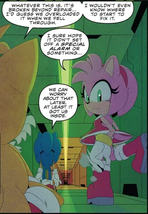 Sonic the Hedgehog IDW Archie Amy Rose Uncensored Panels - Page 37