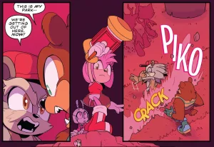 Sonic the Hedgehog IDW Archie Amy Rose Uncensored Panels - Page 46