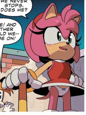 Sonic the Hedgehog IDW Archie Amy Rose Uncensored Panels - Page 58