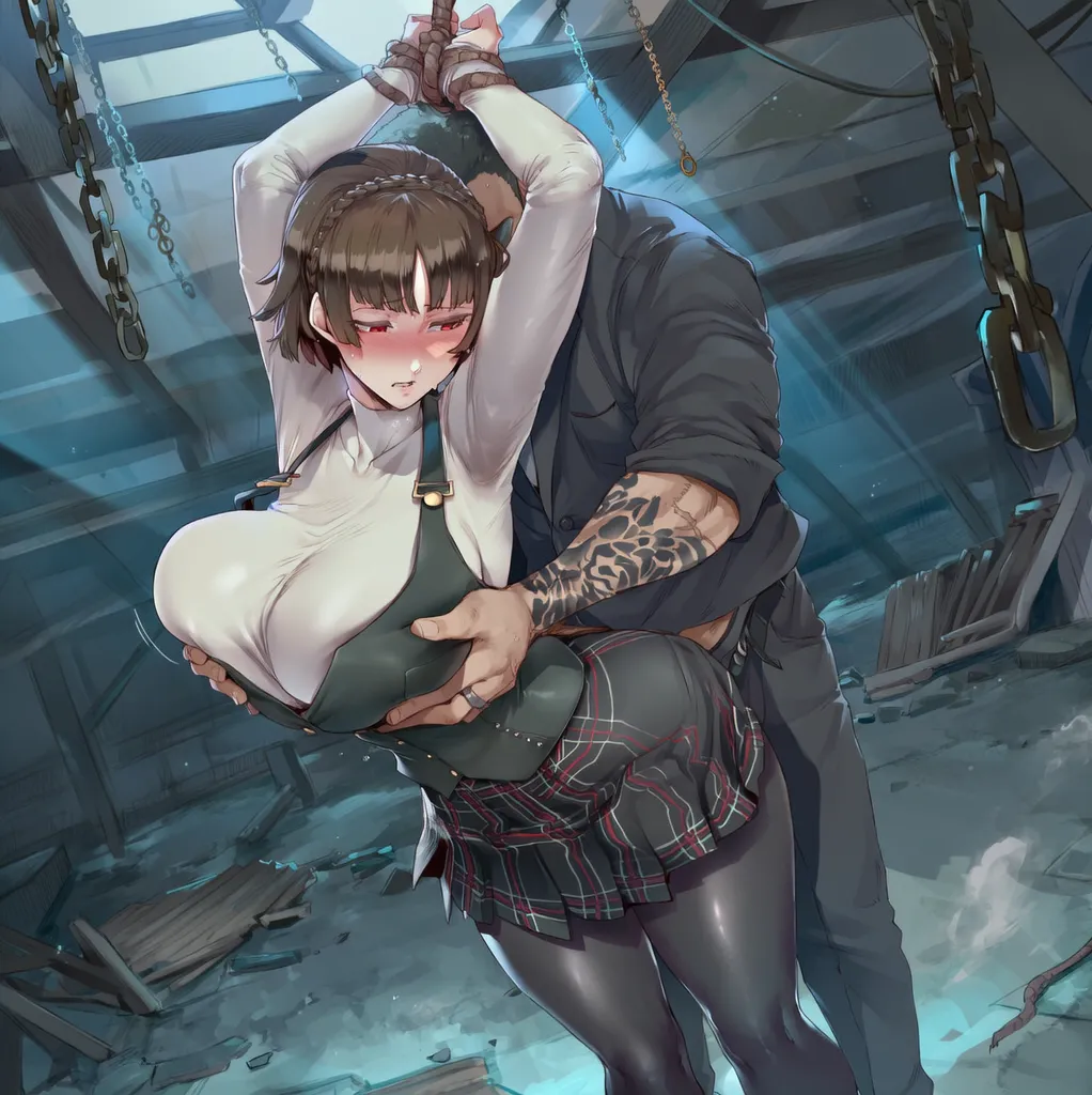 SunGodManGa Makoto Niijima Persona 5 604p - Image 128