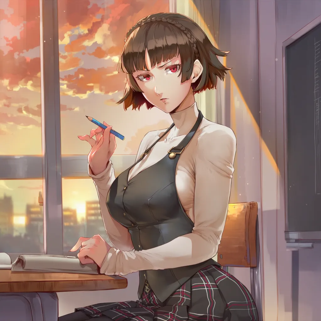 SunGodManGa Makoto Niijima Persona 5 604p - Image 14