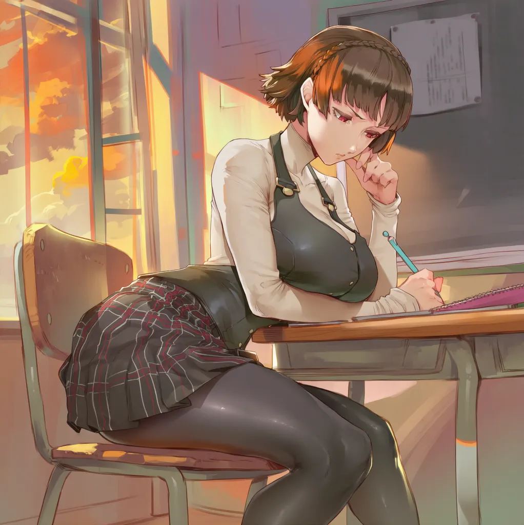 SunGodManGa Makoto Niijima Persona 5 604p - Image 16