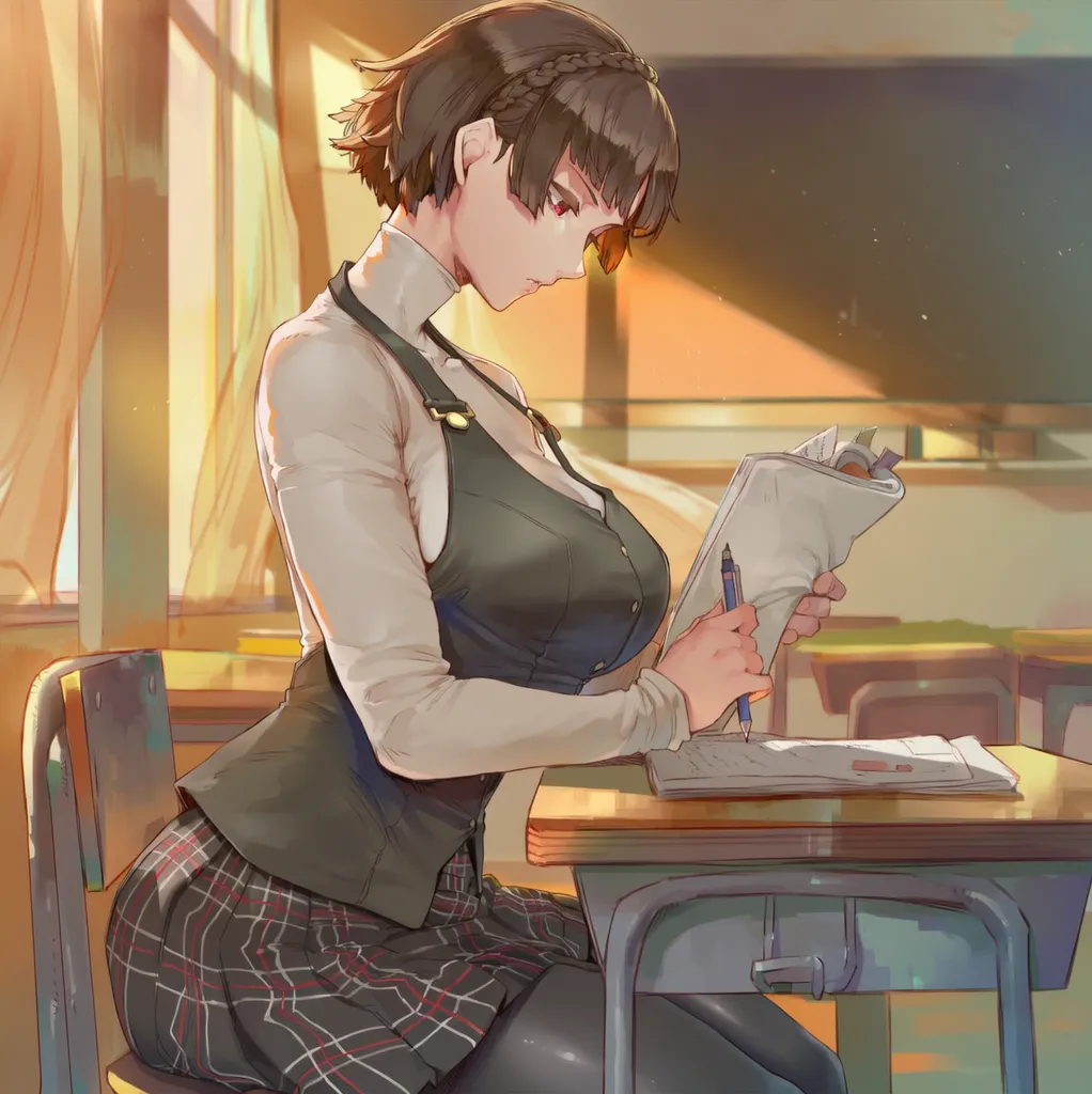 SunGodManGa Makoto Niijima Persona 5 604p - Image 17