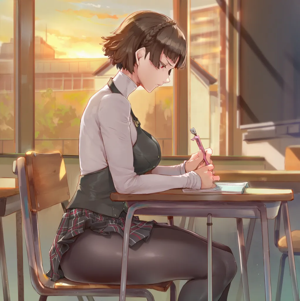 SunGodManGa Makoto Niijima Persona 5 604p - Image 18