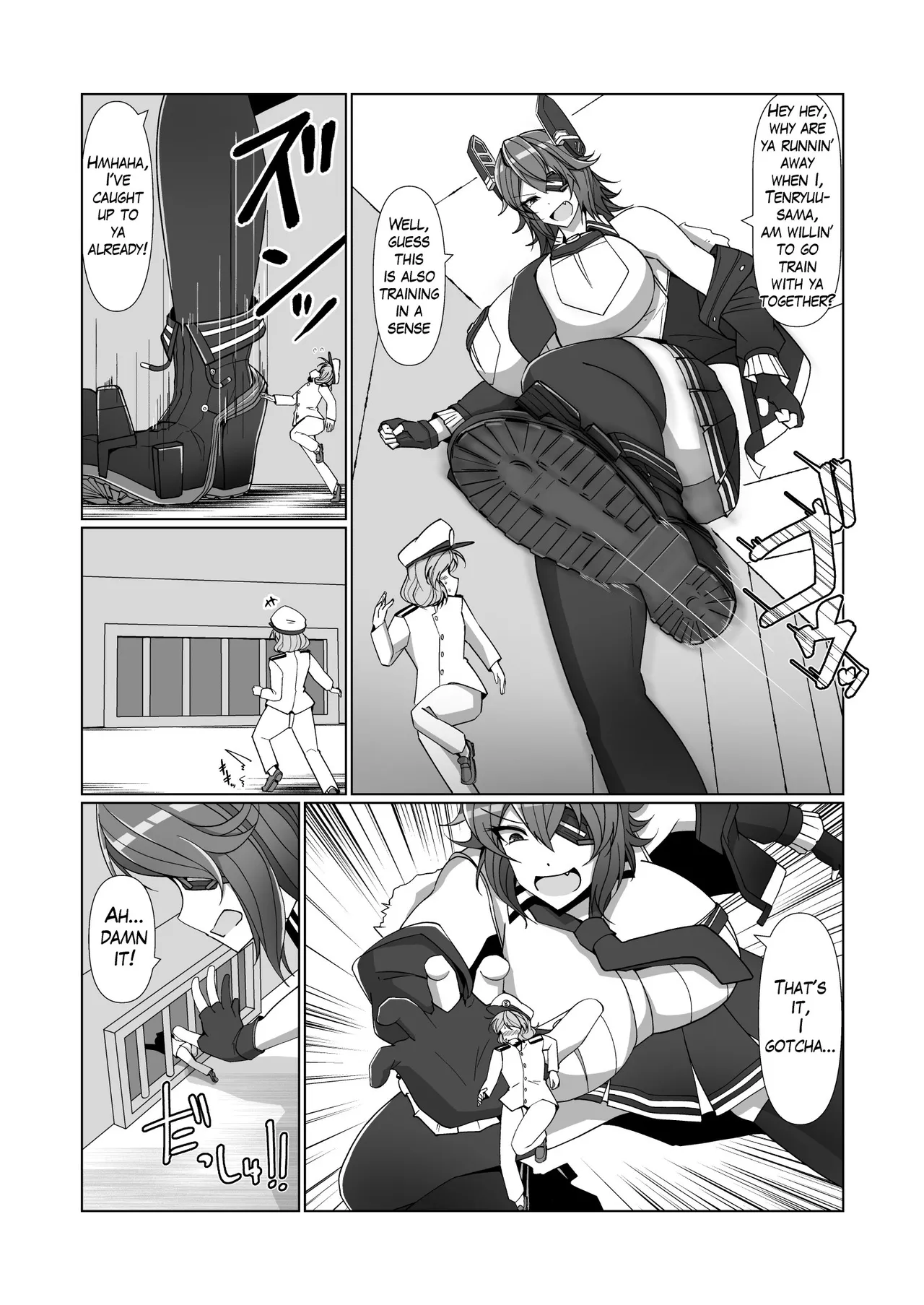 Takaisen Being Locked in a Grapple with Gigantic Shipgirls Doujin Collab - Image 2