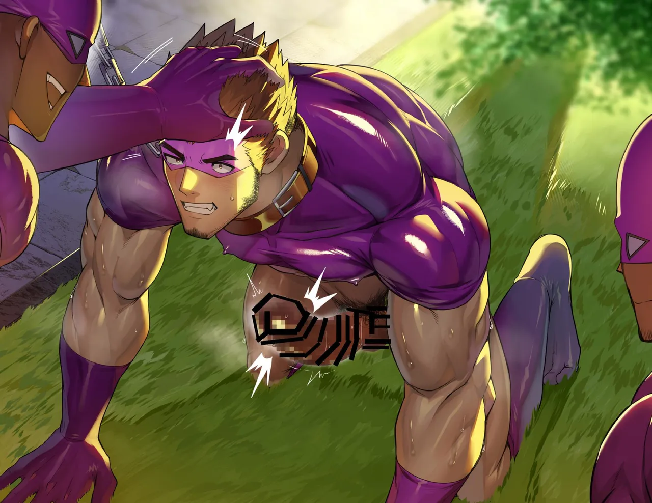 Takao no Gami Toiro Osukōbi kurui no hentai sentōin-ka suru gachimuchi hīrō-tachi - Image 55