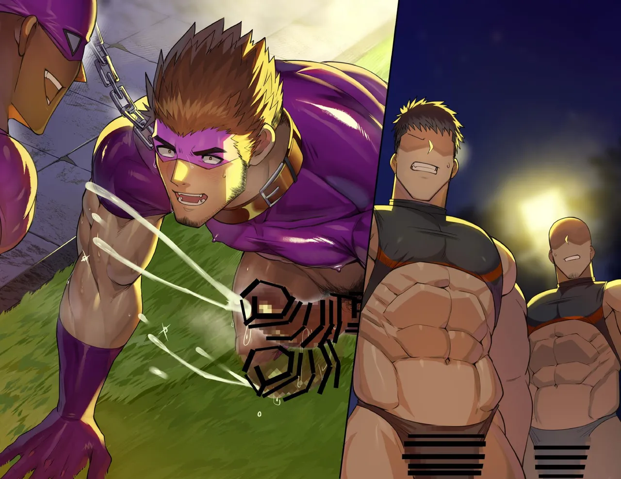 Takao no Gami Toiro Osukōbi kurui no hentai sentōin-ka suru gachimuchi hīrō-tachi - Image 58