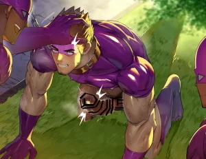 Takao no Gami Toiro Osukōbi kurui no hentai sentōin-ka suru gachimuchi hīrō-tachi - Page 55