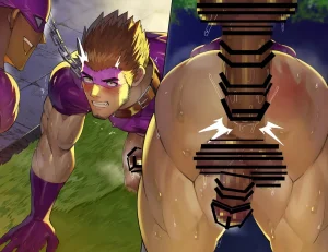 Takao no Gami Toiro Osukōbi kurui no hentai sentōin-ka suru gachimuchi hīrō-tachi - Page 62