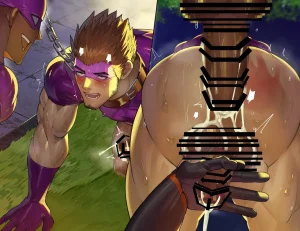 Takao no Gami Toiro Osukōbi kurui no hentai sentōin-ka suru gachimuchi hīrō-tachi - Page 65