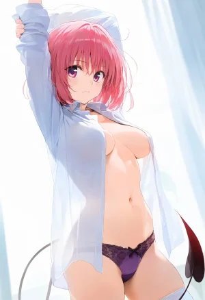 Taugust Momo Deviluke white shirt - Page 13