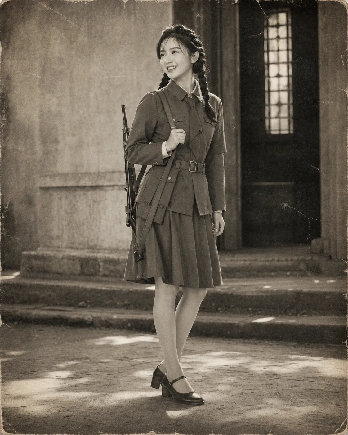 The Final Fate of a Female Cultural Troupe Member - Old Photographs - Image 1