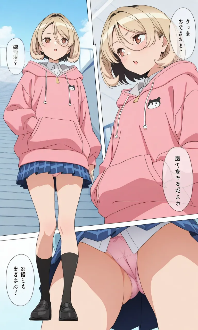 The Klutzy Class Monitor and the Girl with the Short Skirt Poemu Kohinata - Image 23