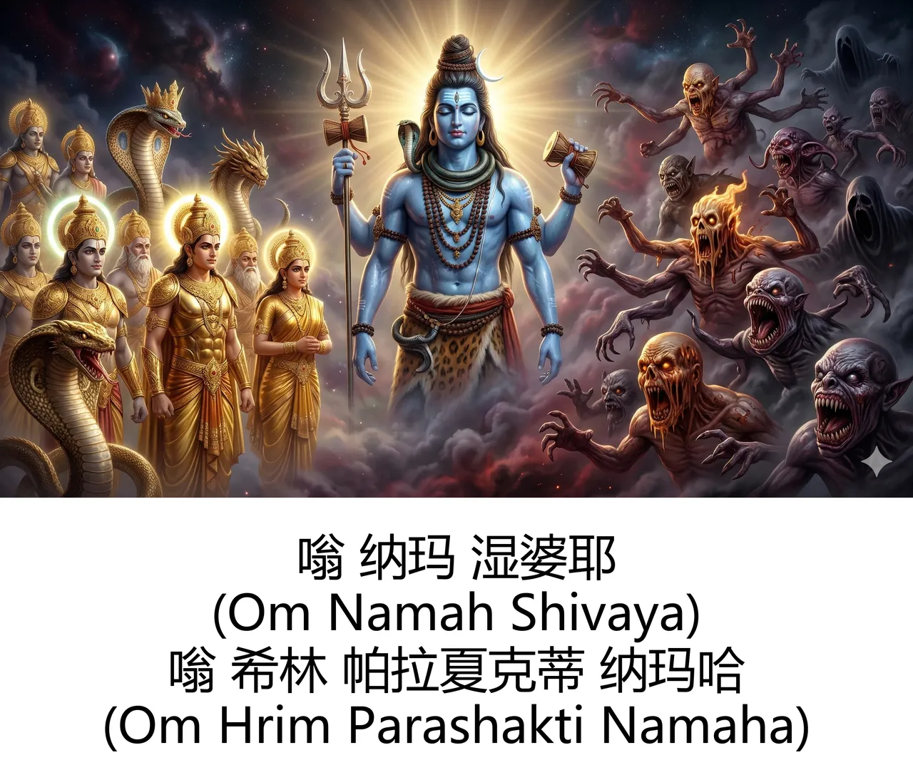 The Sacred Manifestations of Lord Shiva Guru of Gods and Lord of All BeingsAI Art - Image 3