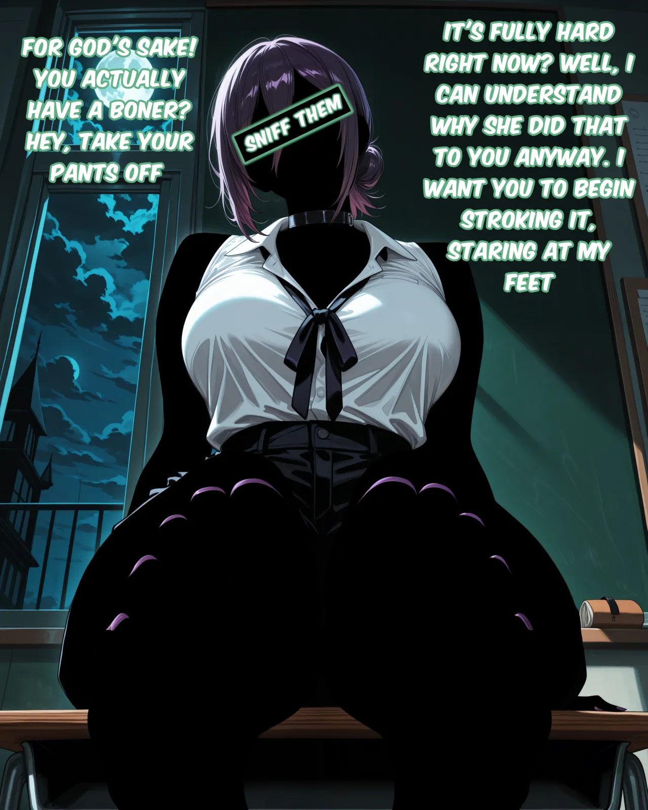 The teacher is helping a beta-chipped student who got censored - Image 16