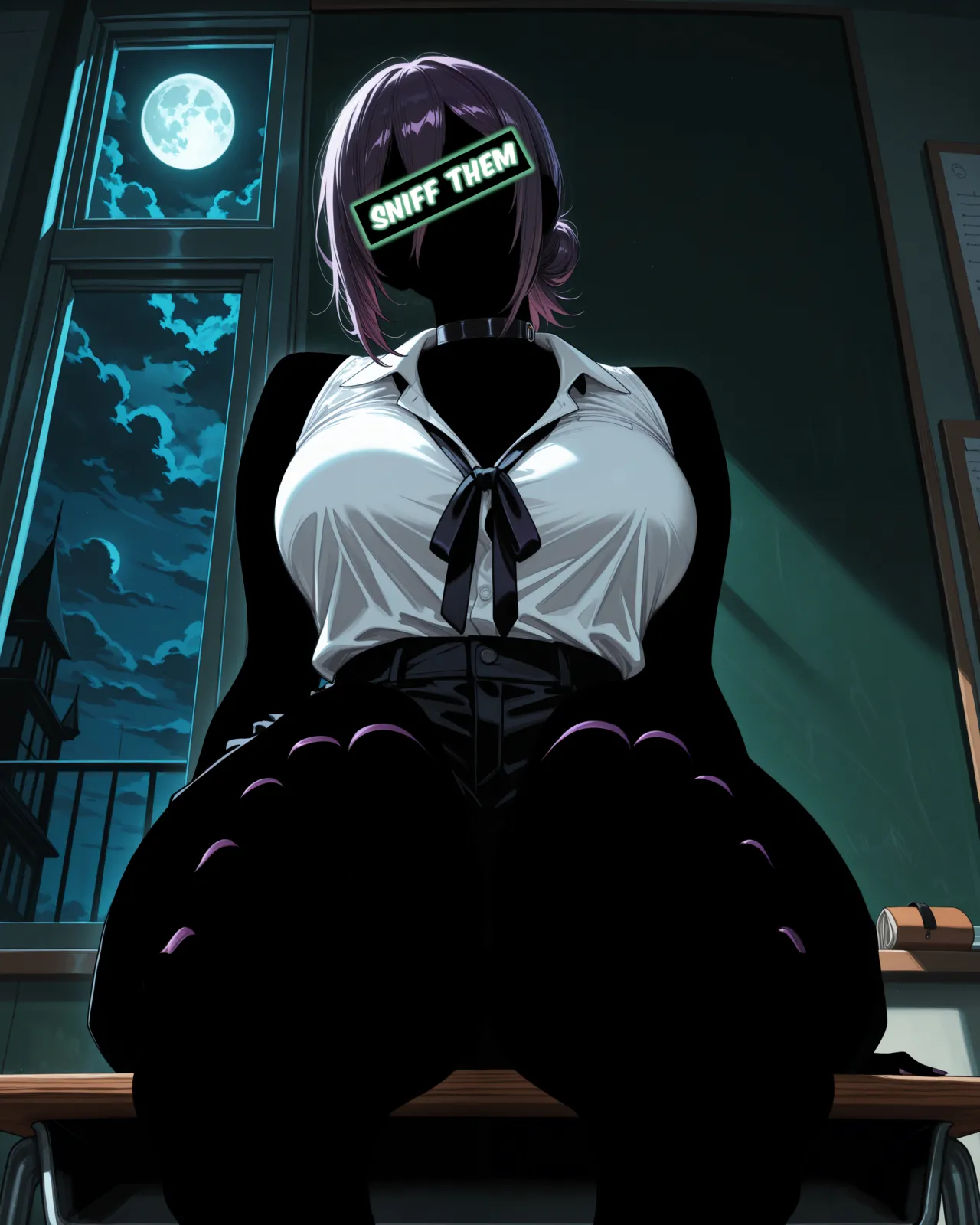 The teacher is helping a beta-chipped student who got censored - Image 23