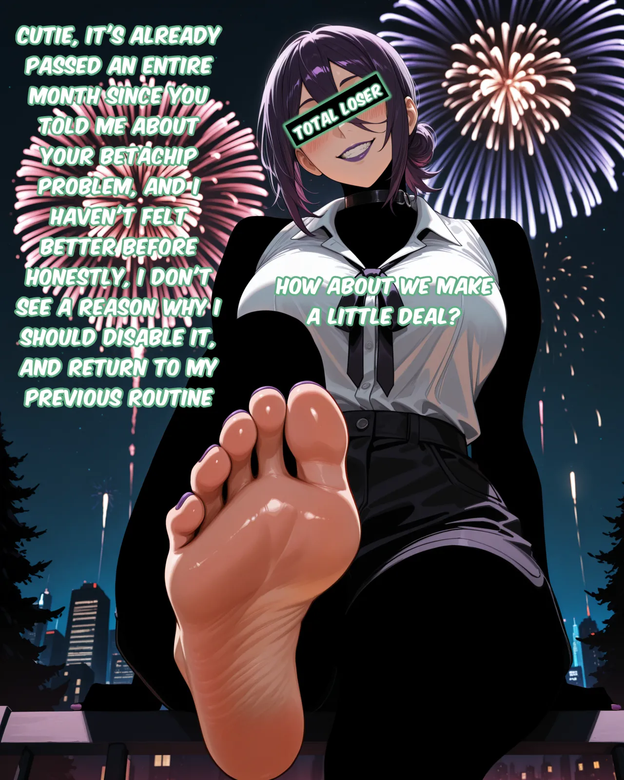 The teacher is helping a beta-chipped student who got censored - Image 6