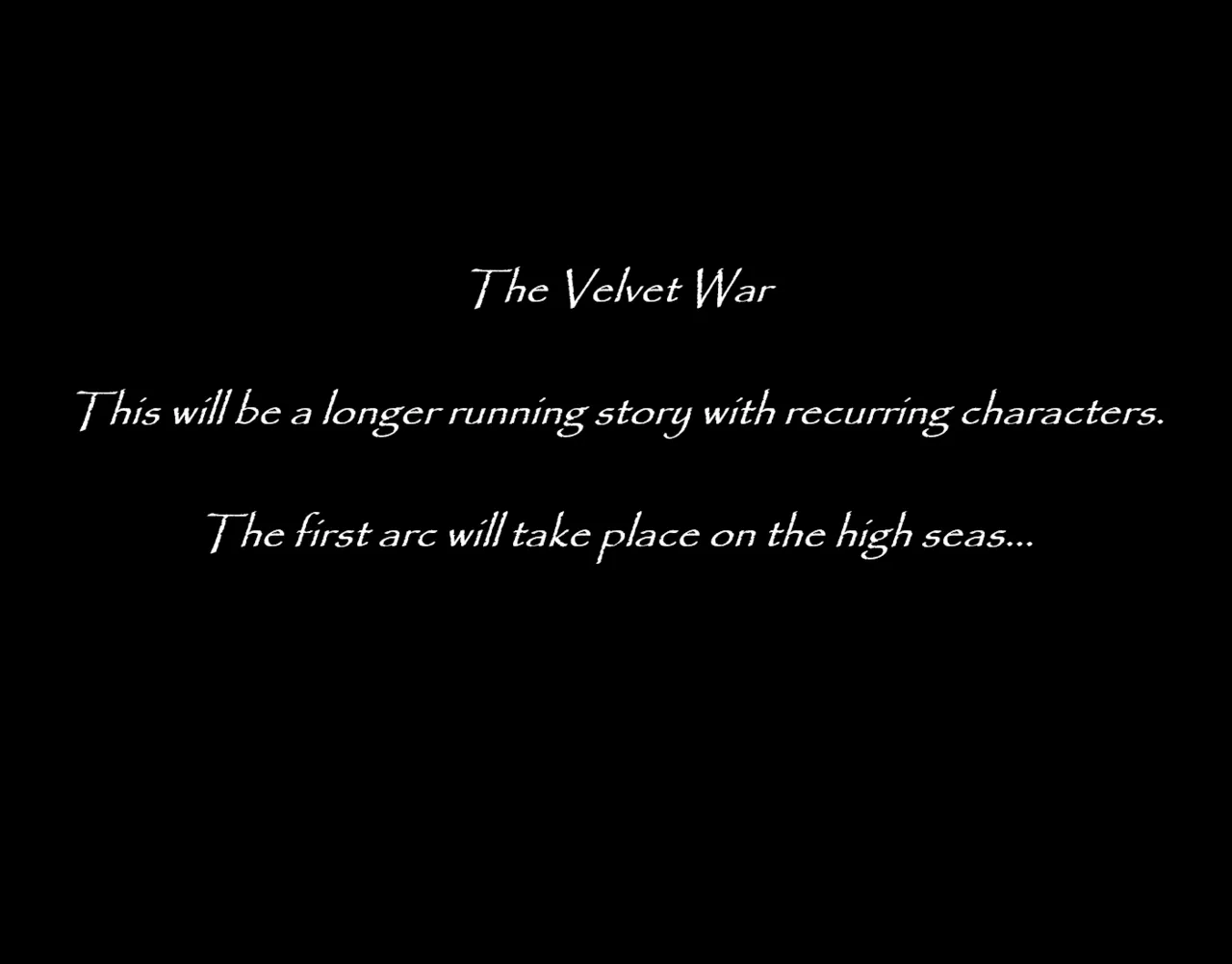 The Velvet War ARC I The Sea of Velvet - Image 2