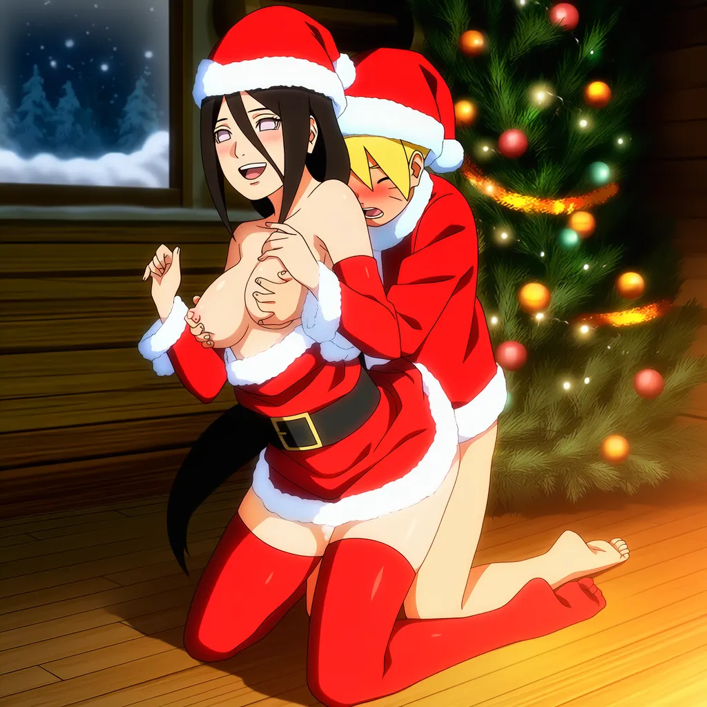 TheFarAi Boruto X Hanabi Christmas - Image 111