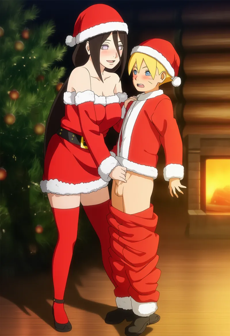 TheFarAi Boruto X Hanabi Christmas - Image 14