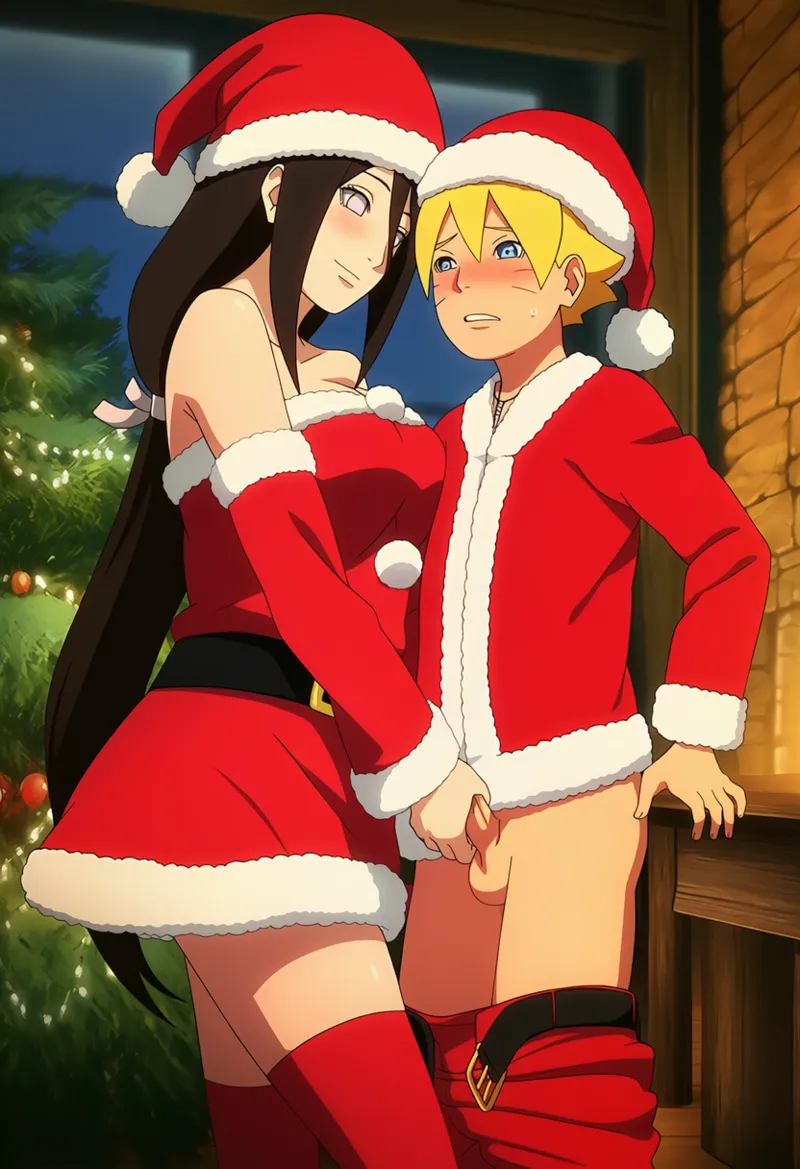 TheFarAi Boruto X Hanabi Christmas - Image 15