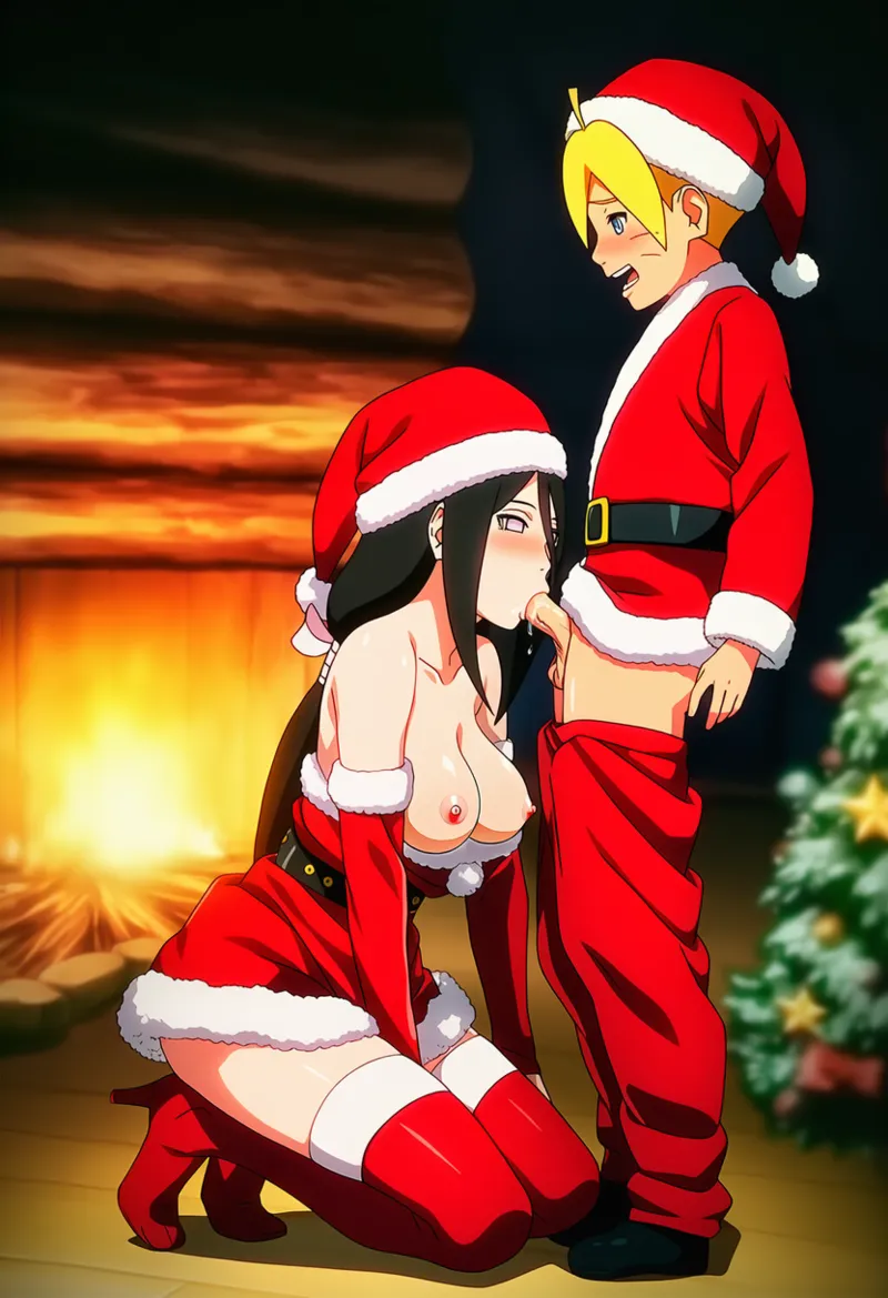 TheFarAi Boruto X Hanabi Christmas - Image 37