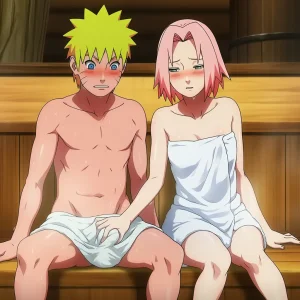 TheFarAi Naruto X Sakura Sauna - Page 14