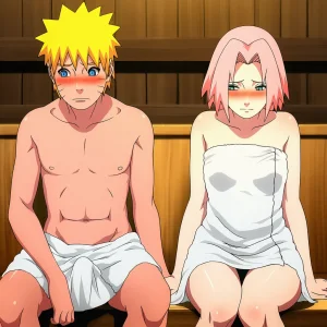 TheFarAi Naruto X Sakura Sauna - Page 9