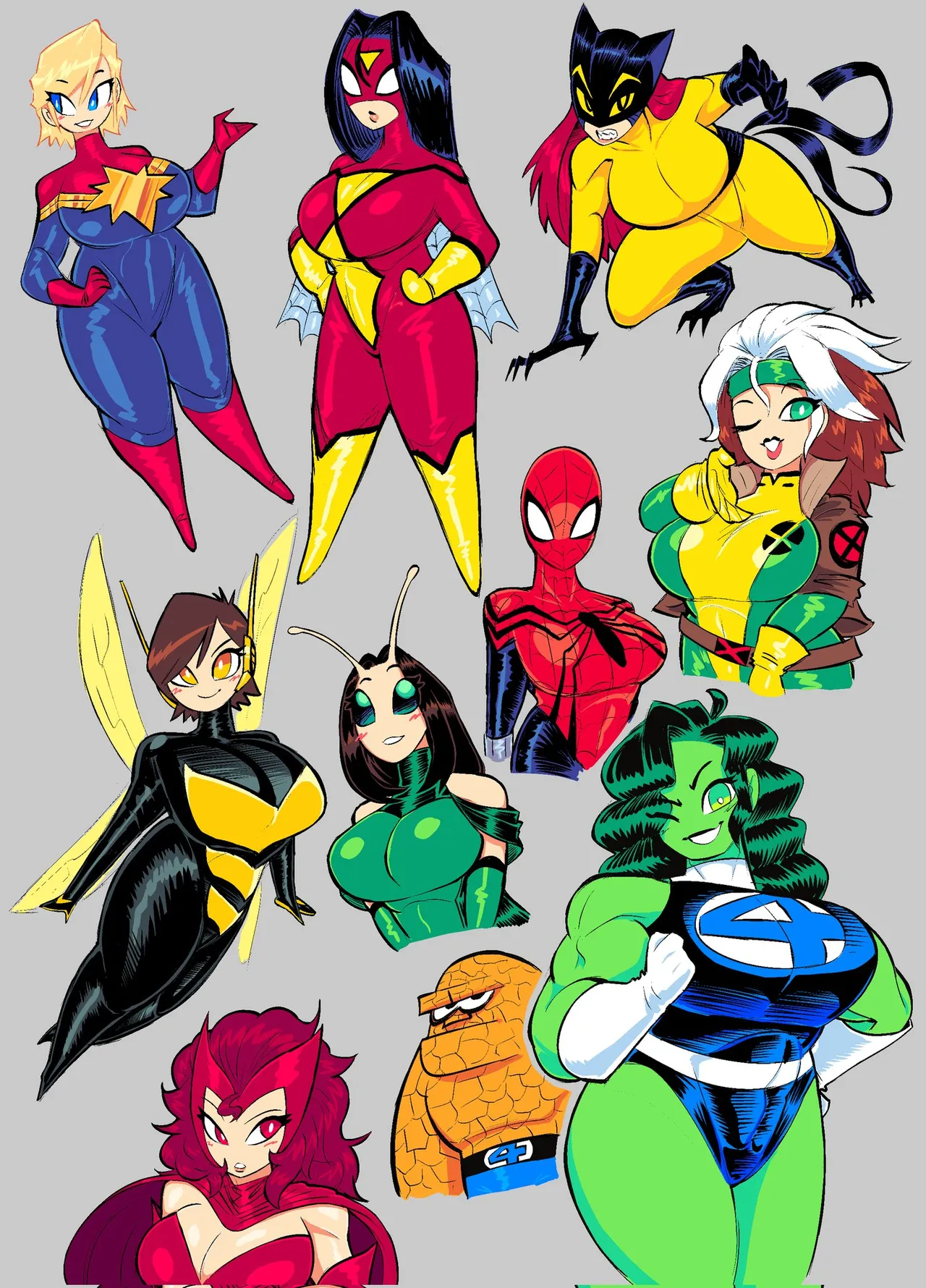 Theguywhodrawsalot I sure love me some Marvel girls - Image 55