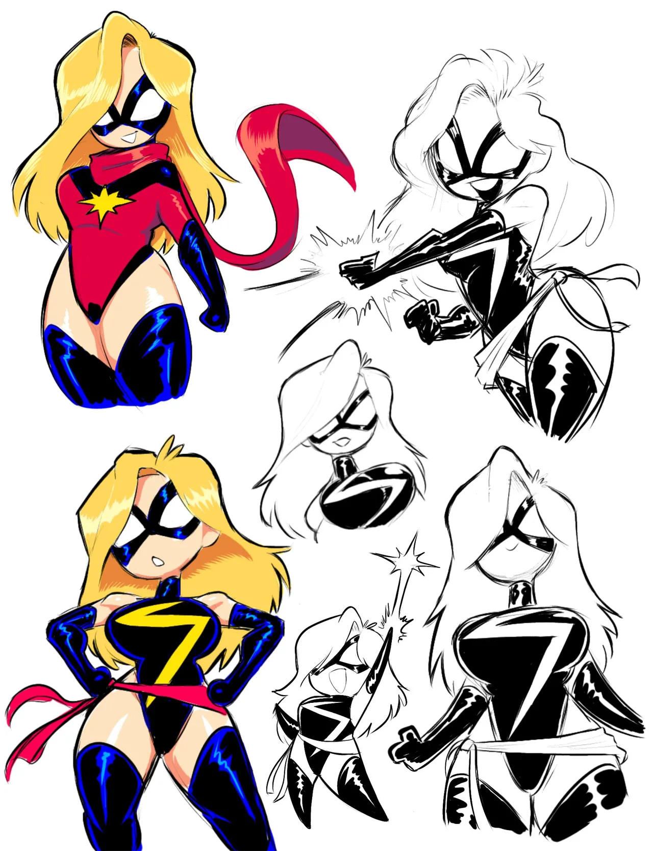 Theguywhodrawsalot I sure love me some Marvel girls - Image 86